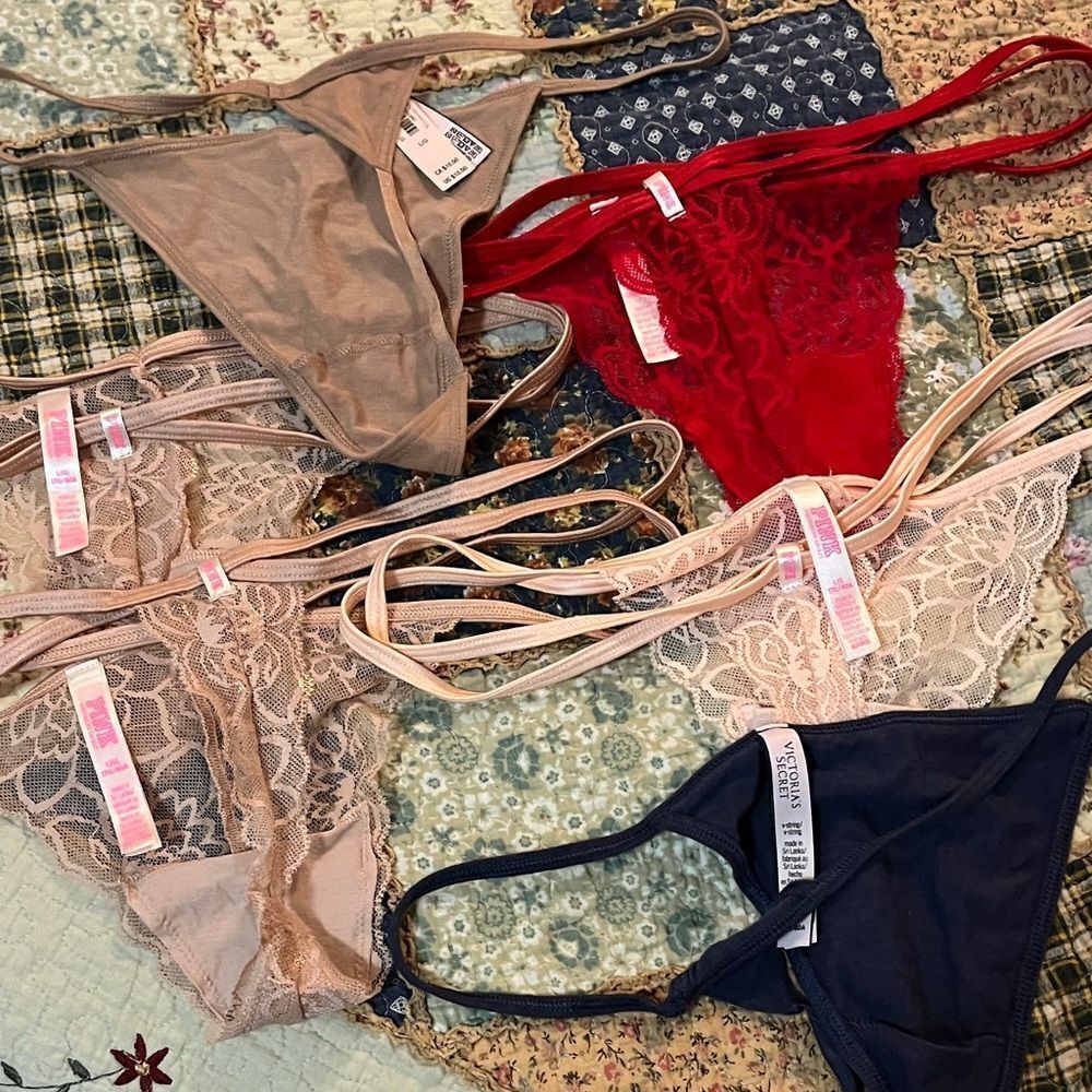 Victoria’s Secret pink thongs